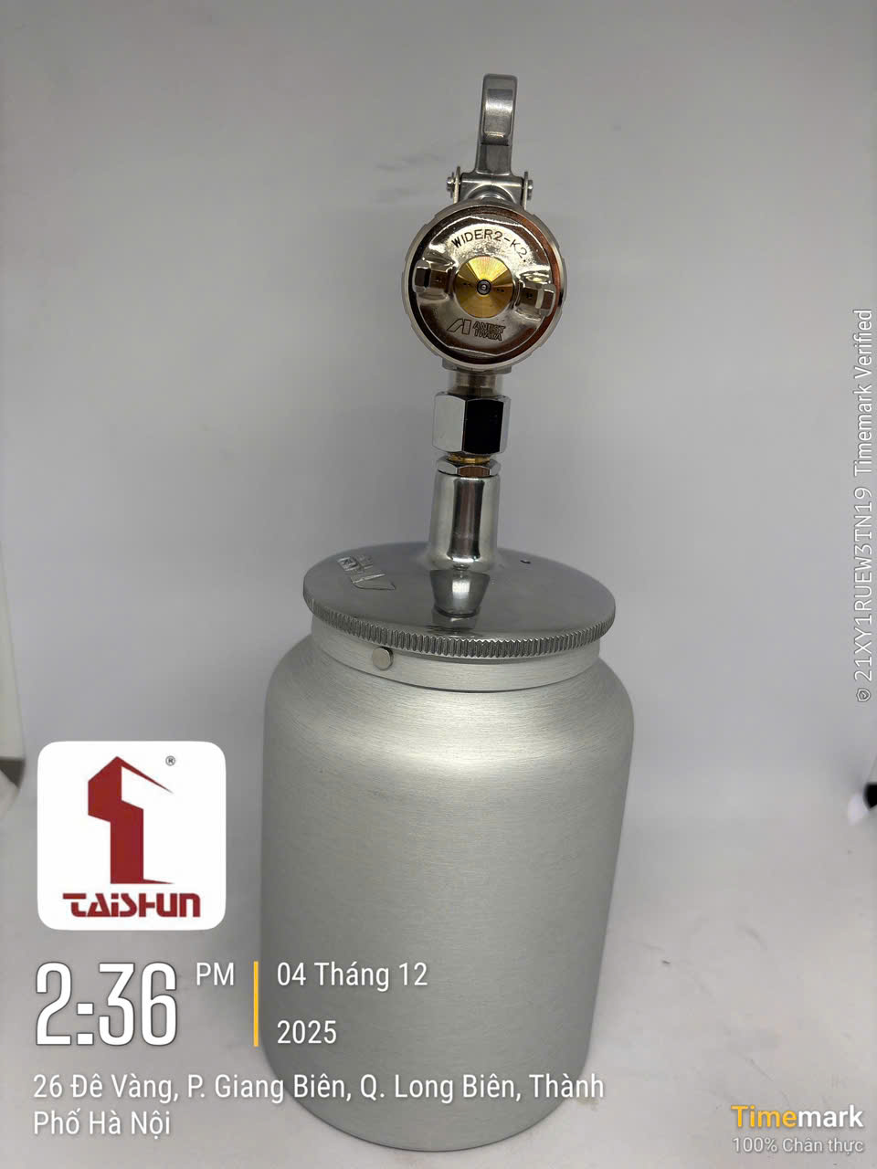 Súng phun sơn WIDER2 kèm cốc dưới